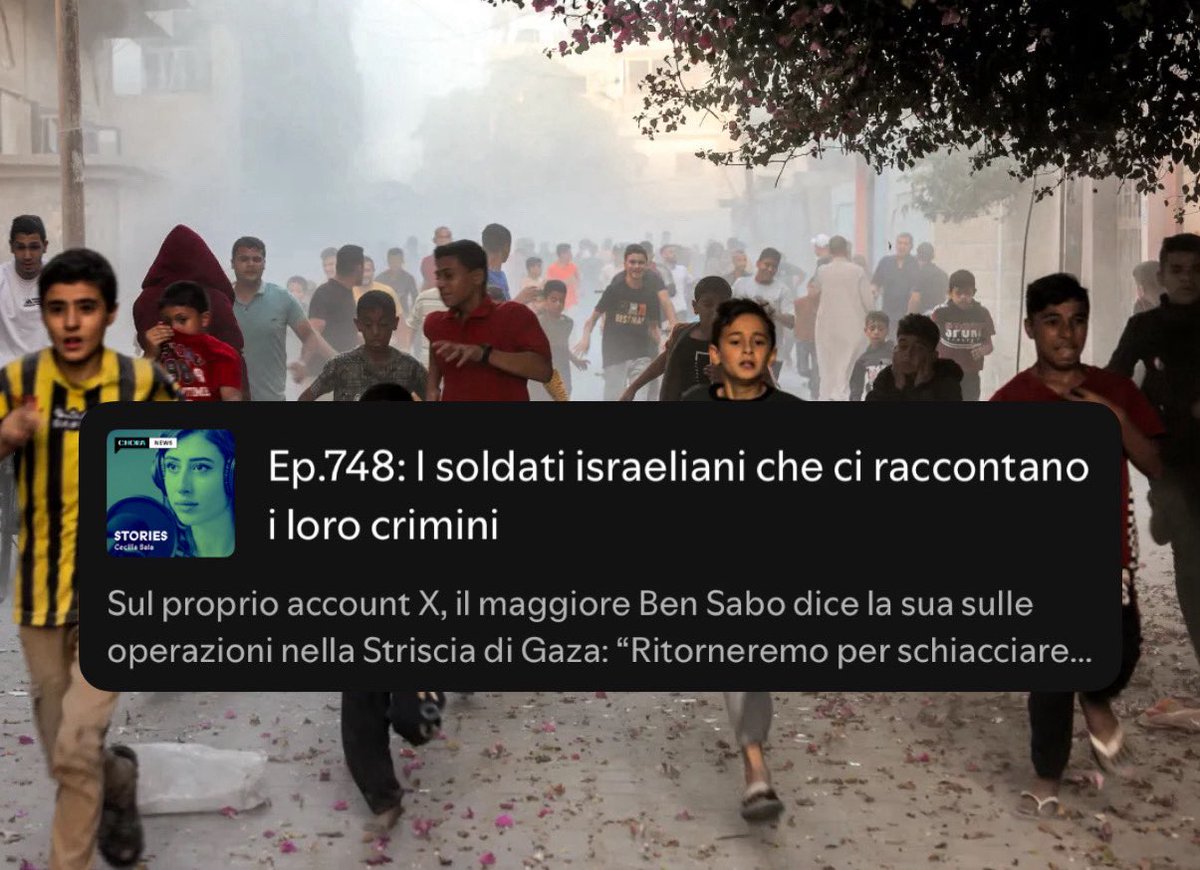 Sul proprio account X, il maggiore Ben Sabo dice la sua sulle operazioni nella Striscia di Gaza a cui partecipa: “torneremo per schiacciare anche la prossima generazione” di palestinesi. “La bomba atomica non sarebbe una punizione sufficiente per questi batteri”. “Gaza ha perso