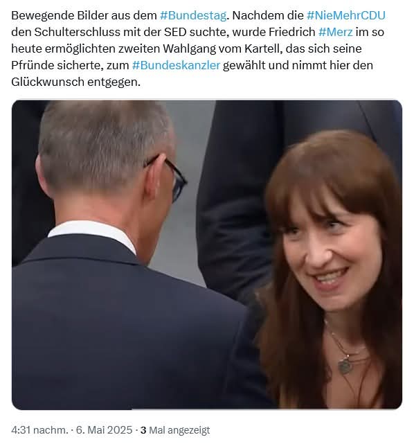 Ohne Worte... #Merz #Bundestag #Kanzler #GrüneundLinke #DieLinke #Neuwahlen #AfD