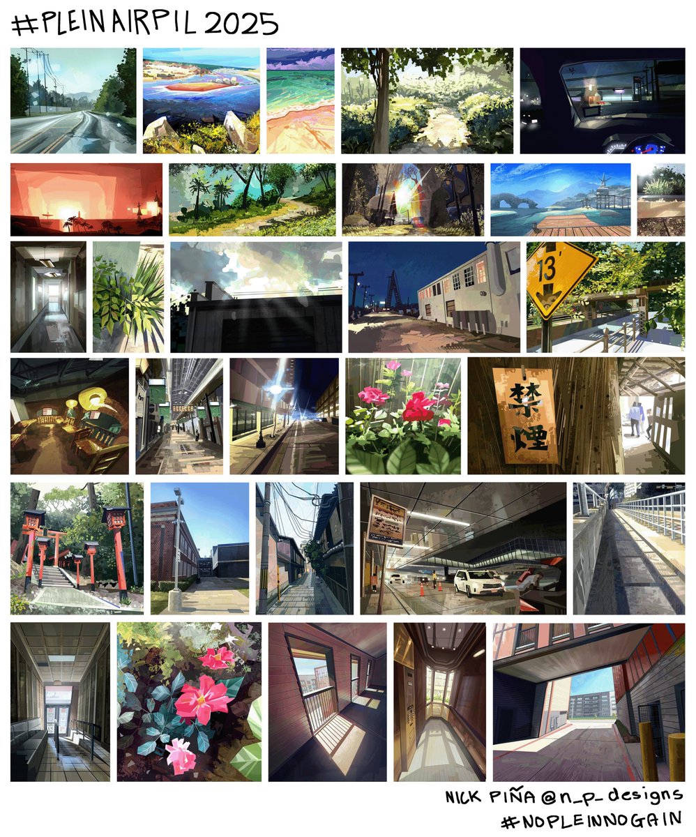 Super proud to have done every single day of the challenge!

#nopleinnogain #pleinairpril2025 #pleinairpainting #pleinairpril #dailypaint #dailysketch #dailydrawing #30days!