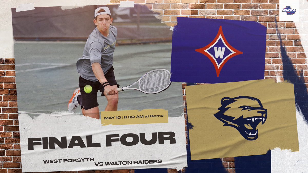 West Forsyth High School Athletics (@wfhsathdept) on Twitter photo <a href="/WestForsythHigh/">West Forsyth High School</a> Boys Tennis in the Final Four at Rome Tennis Center Sat; May 10th at 11:30 <a href="/WestForsythHigh/">West Forsyth High School</a> Boys Tennis in the Final Four at Rome Tennis Center Sat; May 10th at 11:30