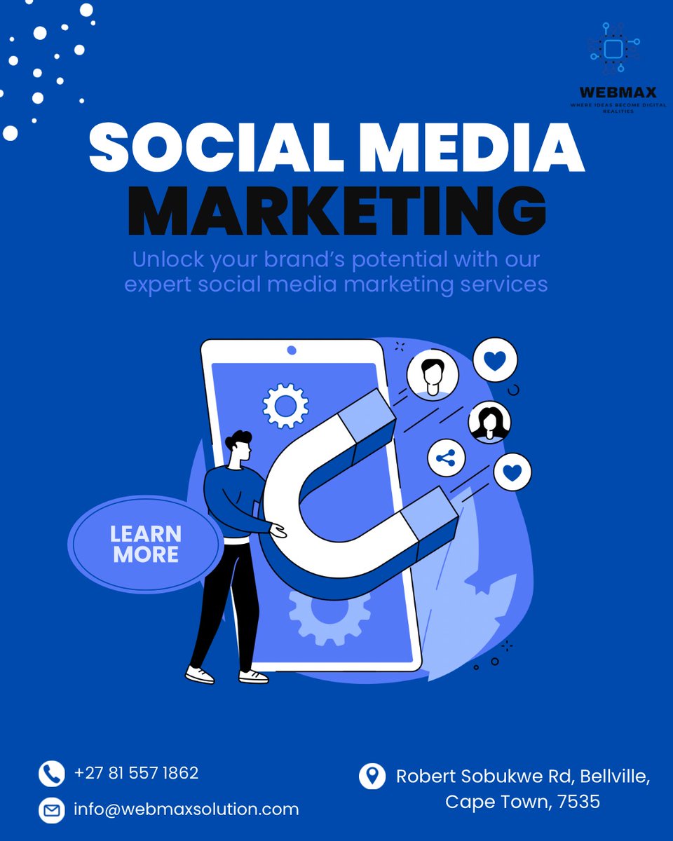 SolutionWe81133's tweet image. Boost Your Brand with our Social Media Marketing Services! 🚀

 
Let us help you with creating engaging content, connect with your audience &amp;amp; grow your business.
 
Reach out to us and we’ll take your business to the next level!
 
#WebmaxSolutions #SocialMediaMarketing