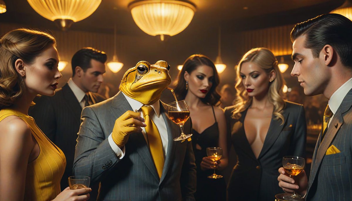 CedJackson6's tweet photo. #BarToad still up at 6am watching $Turbo rise on a Tuesday morning with his gang, while the #crypto market is awash in red, and is doing his martini magic trick. Some #memecoins are just not as strong nor as attractive as #TurboToad #LasVegas #omnia https://t.co/CCnlzdj9i1