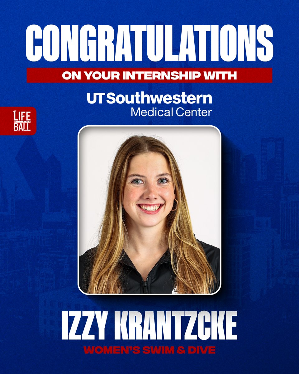 Life After Ball (@lifeafterball_) on Twitter photo Congratulationsย to Izzy Krantzcke on your internship with UT Southwestern Medical Center! #LifeAfterBall #Internship <a href="/SMUSwimDiveW/">SMU Women's SwimDive</a> <a href="/SMUMustangs/">SMU Athletics</a> Congratulationsย to Izzy Krantzcke on your internship with UT Southwestern Medical Center! #LifeAfterBall #Internship <a href="/SMUSwimDiveW/">SMU Women's SwimDive</a> <a href="/SMUMustangs/">SMU Athletics</a>