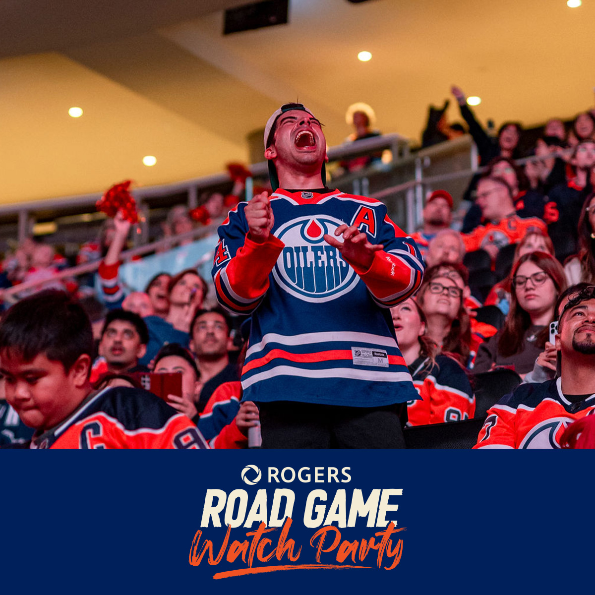 🧡💙 Round 2️⃣ starts TONIGHT with a <a href="/Rogers/">Rogers</a> Road Game Watch Party!!

Outdoor Watch Parties: 6:30 PM⁠
Doors: 6:30 PM
Puck Drop: 7:30 PM
Tickets: RogersPlace.com/Tickets
Studio 99: RogersPlace.com/Studio99
Parking: IceDistrict.com/Parking
50/50: edmontonoilers.com/5050TW