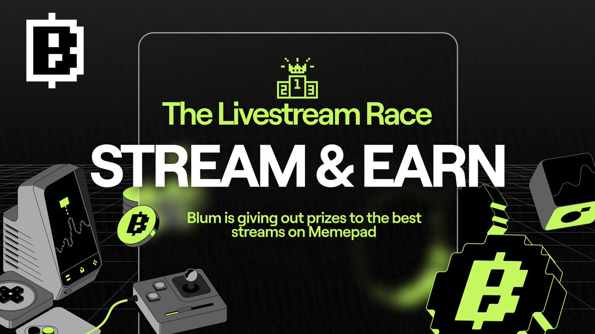 🚀 Launching a token in silence? Nah.

This month, we’re giving out 💸 USDT prizes to the best launch streams on Memepad

👀 Got people watching? Got them reacting?
⏱ Streaming so long your coffee goes cold?
You might just win.

Read full details👇
blum.io/post/stream-yo…
