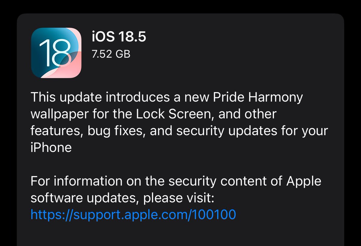 iOS 18.5 RC is out.