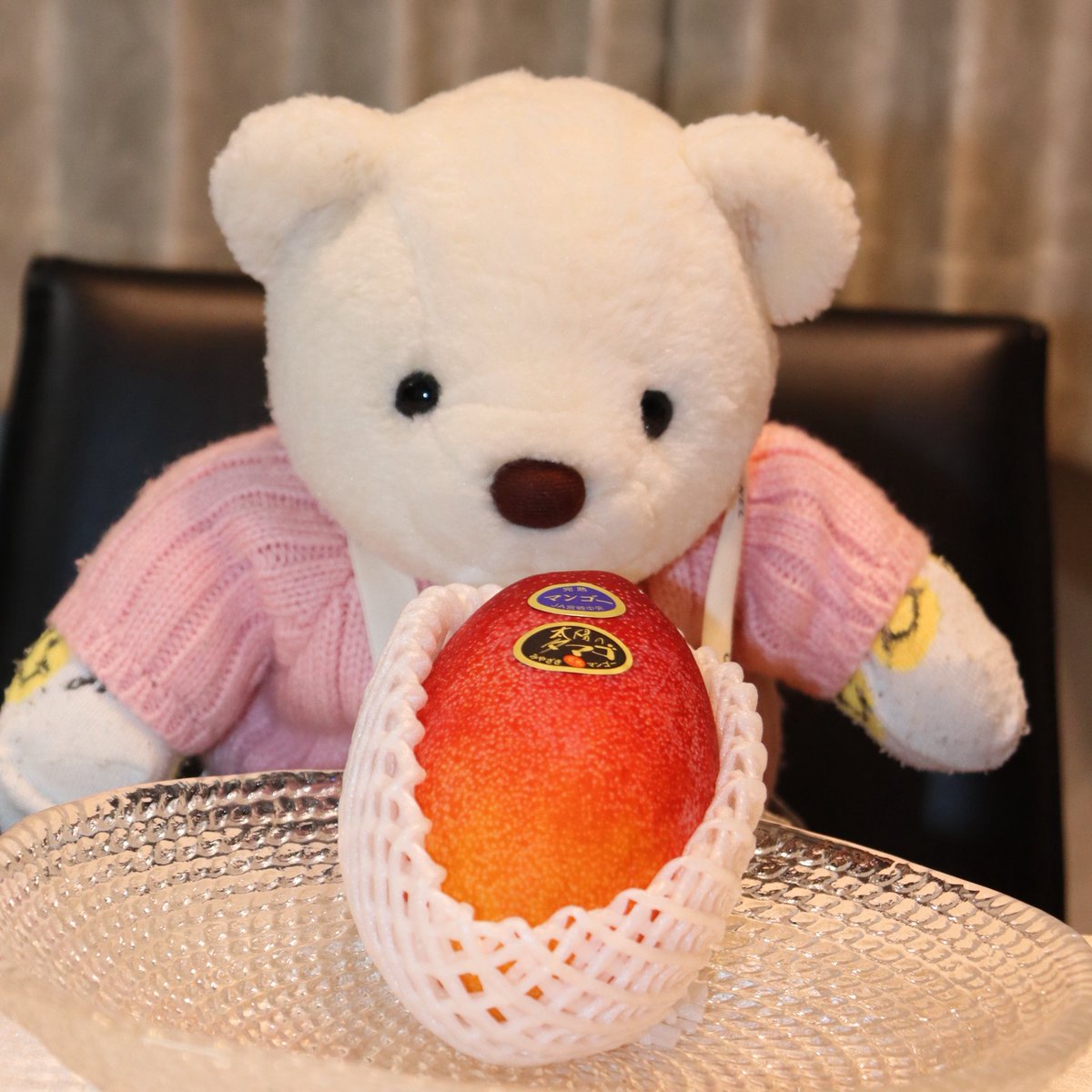 ぽーね、マンゴー食べたの🥭