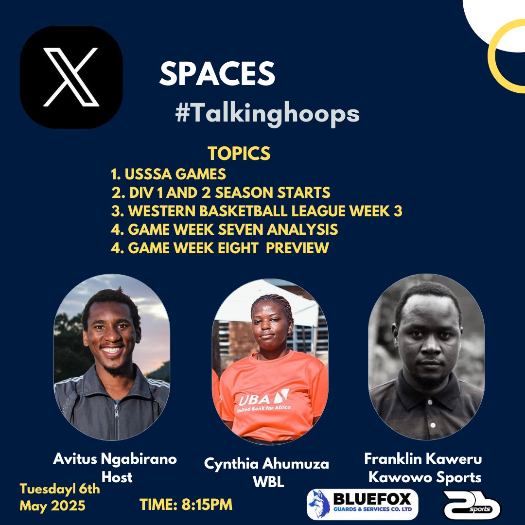 Join us on today's talking hoops space as we discuss the USSSA Games, NBL Game Week 7 analysis and Week 8 preview. 

We shall also talk about the Western Basketball League Week 3 and the start of Division 1 and 2 

Tune in 
x.com/i/spaces/1lPJq…