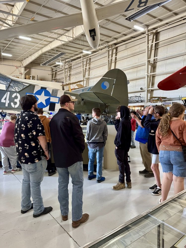Students from Owsley County High School visited the Aviation Museum of Kentucky.