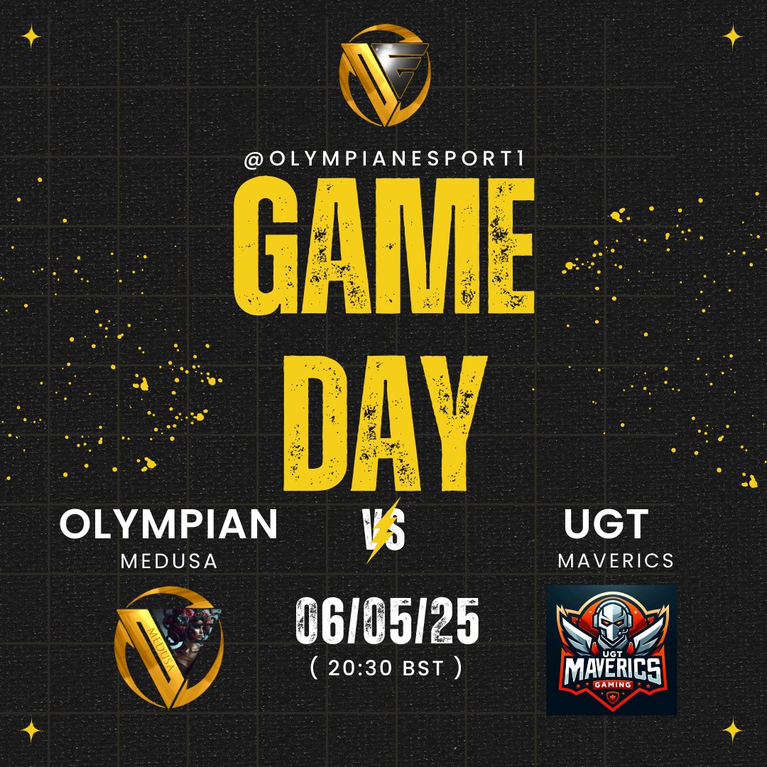 Olympian Esports (@olympianesport1) on Twitter photo 📣GAME DAY📣
Olympian Medusa takes on UGT Maverics TONIGHT!
🎮- Novice Div <a href="/Absolute_League/">Absolute League</a>
⏰- 8:30 PM
📺- twitch.tv/theme55iah2020
🔱- <a href="/Avoryyy87469/">K✨</a>
🔱- <a href="/Shan_x95/">Shan_x</a>
🔱- <a href="/Smelling_Salty/">Sam Phelps</a>
🔱- Dingle 📣GAME DAY📣
Olympian Medusa takes on UGT Maverics TONIGHT!
🎮- Novice Div <a href="/Absolute_League/">Absolute League</a>
⏰- 8:30 PM
📺- twitch.tv/theme55iah2020
🔱- <a href="/Avoryyy87469/">K✨</a>
🔱- <a href="/Shan_x95/">Shan_x</a>
🔱- <a href="/Smelling_Salty/">Sam Phelps</a>
🔱- Dingle
