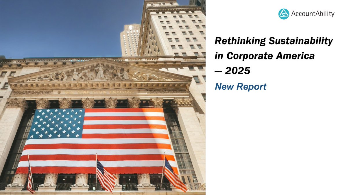 AAInsights's tweet photo. Corporate sustainability is at a crossroads.
 
A new report by @AAInsights, Rethinking Sustainability in Corporate America, explores how U.S. companies are navigating a complex landscape. Details: https://t.co/EcpT2bDX0d
 
#Sustainability #Leadership #Business #CSO https://t.co/zbWpnqEKG8