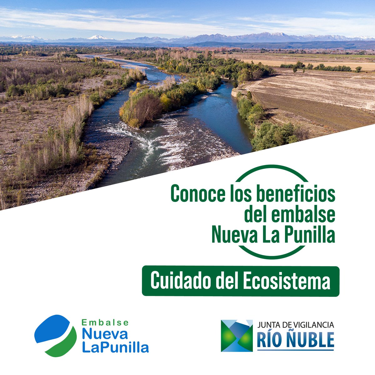 JV_RIONUBLE's tweet photo. 💠 Conoce los beneficios ✅ del Embalse Nueva La Punilla
¿Sabías qué?
Los embalses son una herramienta importante para la gestión del agua en Chile y para la preservación de los ecosistemas acuáticos, al permitir mantener un caudal ecológico mínimo y regular el flujo de los ríos https://t.co/M6sGirHaov