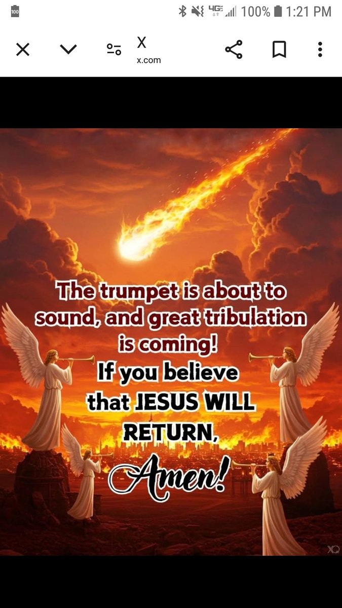 AMEN!!!! I BELIEVE THAT JESUS WILL RETURN AGAIN SOON!!!!