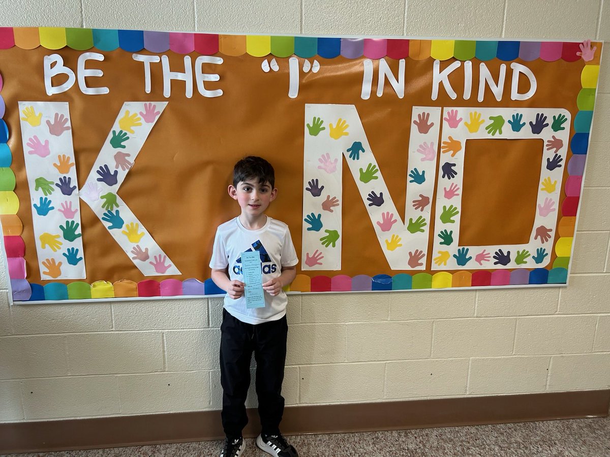 Dominic is our student of the week showing kindness by moving to a new spot. #BeTheOneVFE