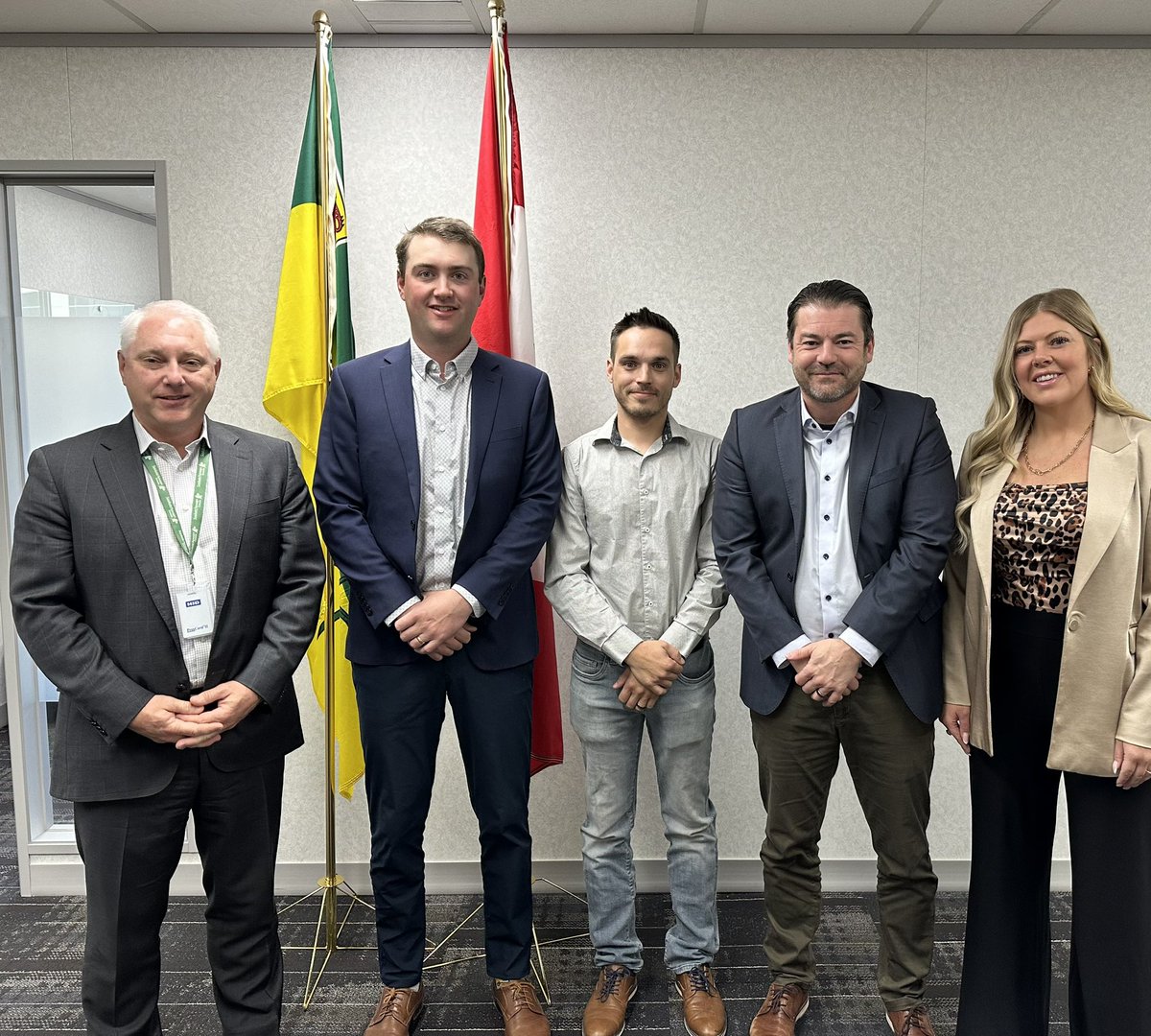 Thank you to Deputy Minister Drew Wilby &amp; Assistant Deputy Minister Darcy Smycniuk from the Ministry of Immigration and Career Training for meeting with us. We appreciate the valuable discussion &amp; look forward to continued collaboration on workforce development in #Saskatchewan