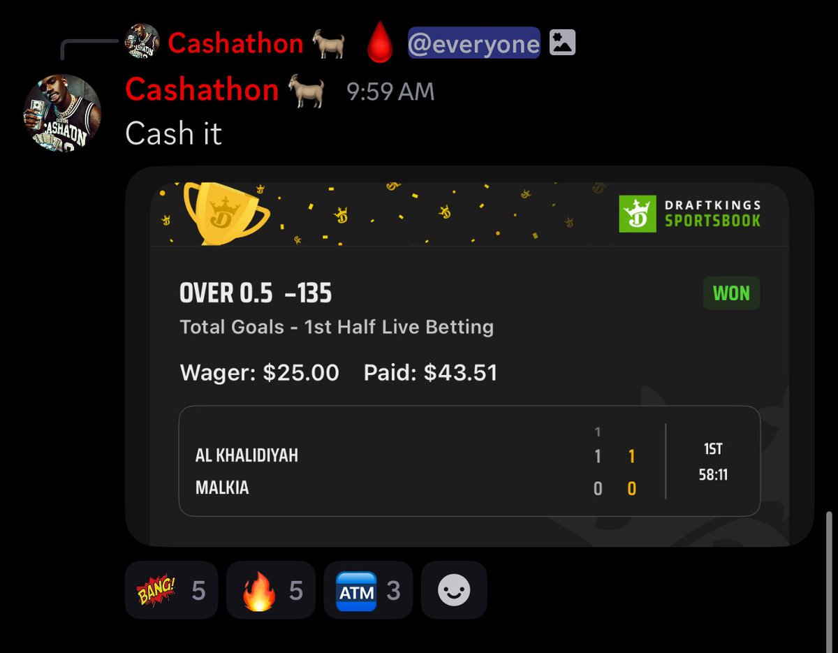 WinnersLoungeHQ's tweet image. VIP live bet channel is on fire 🔥 
Robo @TezoGlizzy @hawktahj @Wadamnfrog are absolutely crushing it this morning ✅✅✅✅✅

2-Day Free Trial: 
whop.com/checkout/plan_…

Come check us out and see for yourself there’s money to be made all day long ‼️