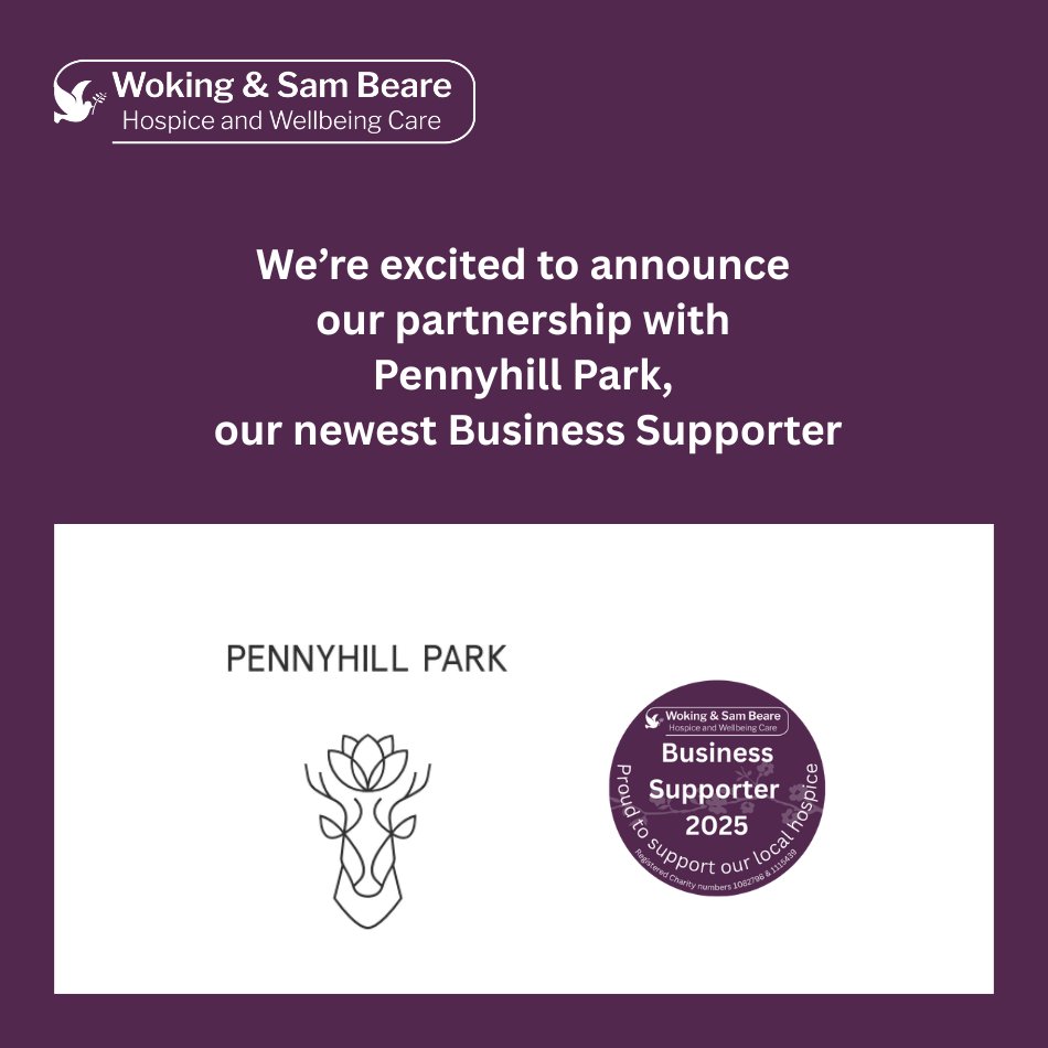 We are excited to announce that Pennyhill Park has joined us as a Business Partner. Read more here:- wsbh.org.uk/news/partnersh…

@ExclusivePennyhillPark #businesssupporter #supportYOURlocalhospice