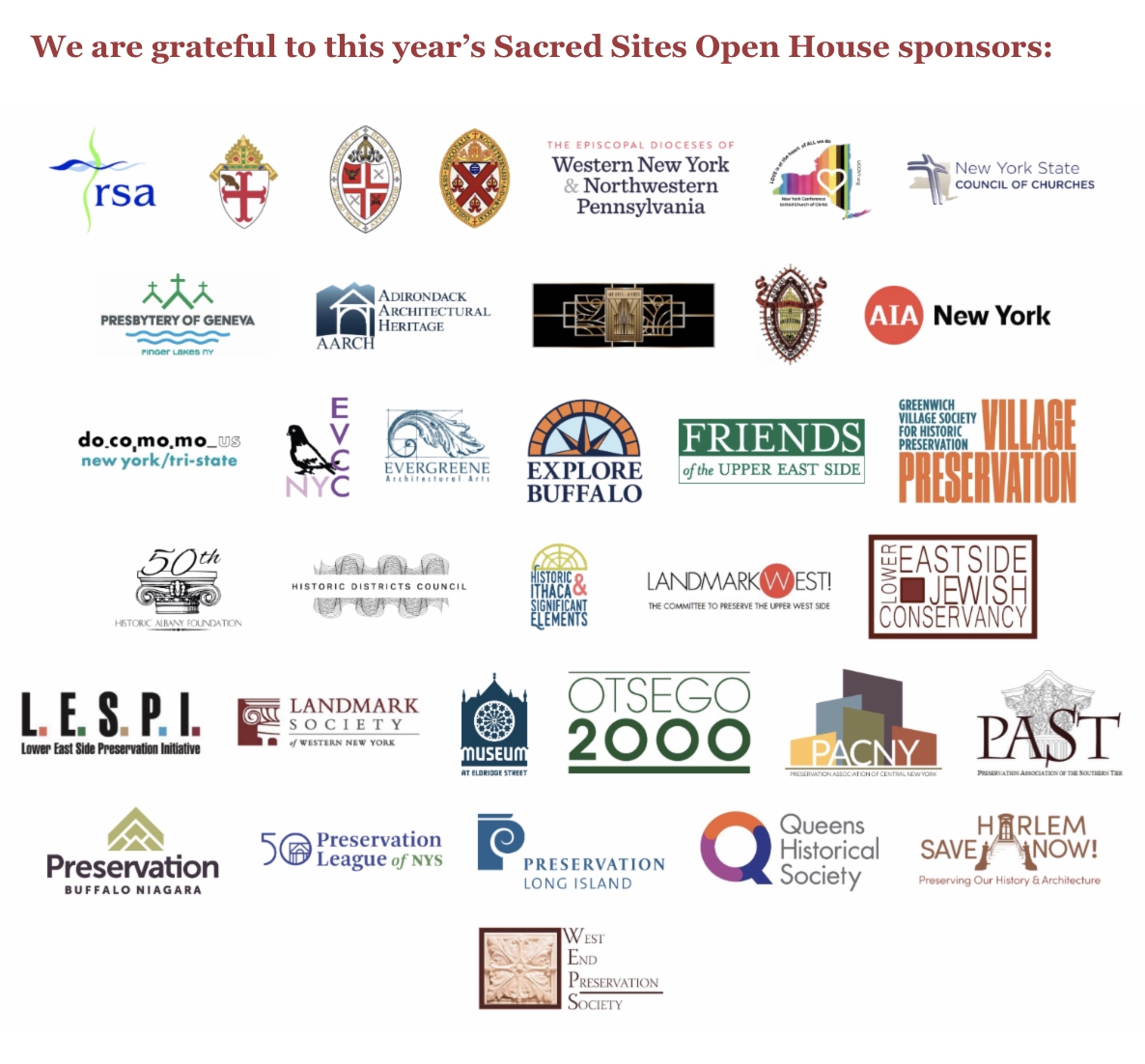 The weekend of May 17-18 is the New York Landmarks Conservancy's 15th Annual Sacred Sites Open House, where our city's &amp; state's beautiful historic religious properties open their doors for tours and events.

For more info, including on the sites, see nylandmarks.org/sacred-sites-o…