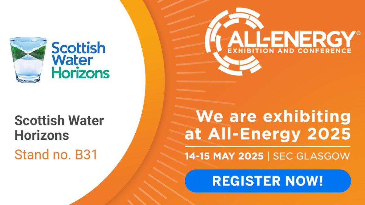 Scottish Water Horizons (@sw_horizons) on Twitter photo Weβre at <a href="/AllEnergy/">All-Energy</a> 2025 on 14β15 May at the SEC in Glasgow!
π Visit Stand B31 to explore how water is powering hydrogen and low-carbon heat.
π€ Talks on 14 May at:
π 11:00, π 14:30, π 15:40
π REGISTER FREE: j1l.in/vyFKSk Weβre at <a href="/AllEnergy/">All-Energy</a> 2025 on 14β15 May at the SEC in Glasgow!
π Visit Stand B31 to explore how water is powering hydrogen and low-carbon heat.
π€ Talks on 14 May at:
π 11:00, π 14:30, π 15:40
π REGISTER FREE: j1l.in/vyFKSk