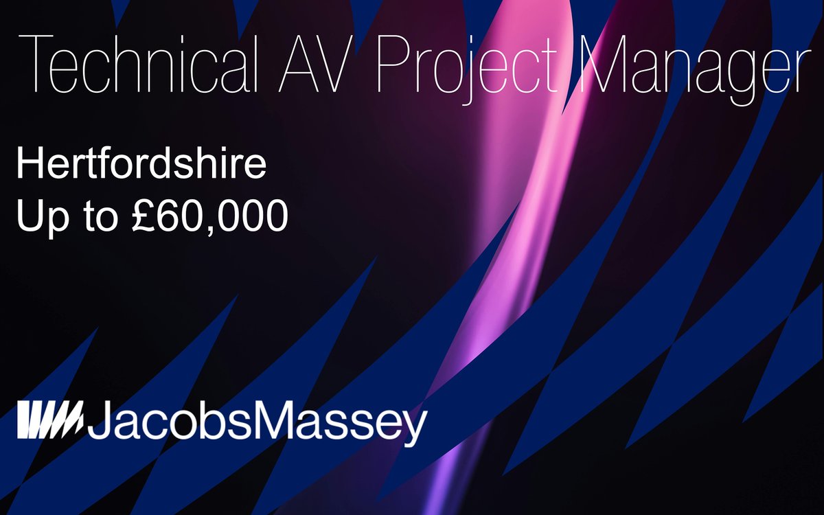 New role: Hands-on Technical Project Manager – Hertfordshire 🛠️
Lead AV projects, manage client relationships &amp; oversee delivery end-to-end.
Apply now via the link below 👇
jacobsmassey.co.uk/jobs/12217
#AVJobs #TechJobs #Hiring #ProjectManager #liveevents