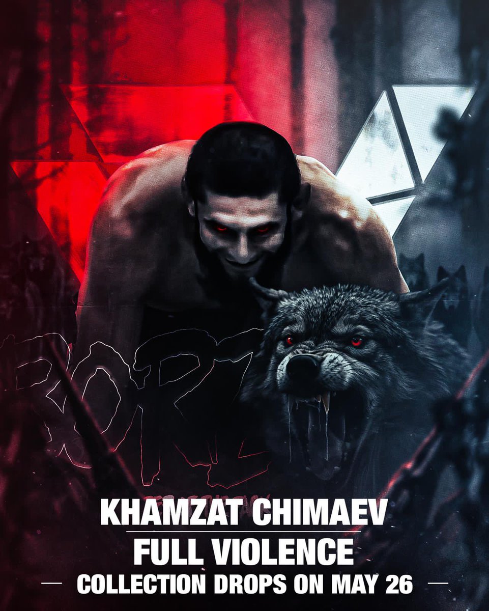 KChimaev's tweet image. My collection with @full_violence drops May 26 at 10AM PST. We smesh everybody! 🐺