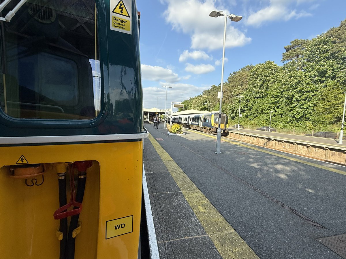 Two generations of South Western electric traction at Brockenhurst.