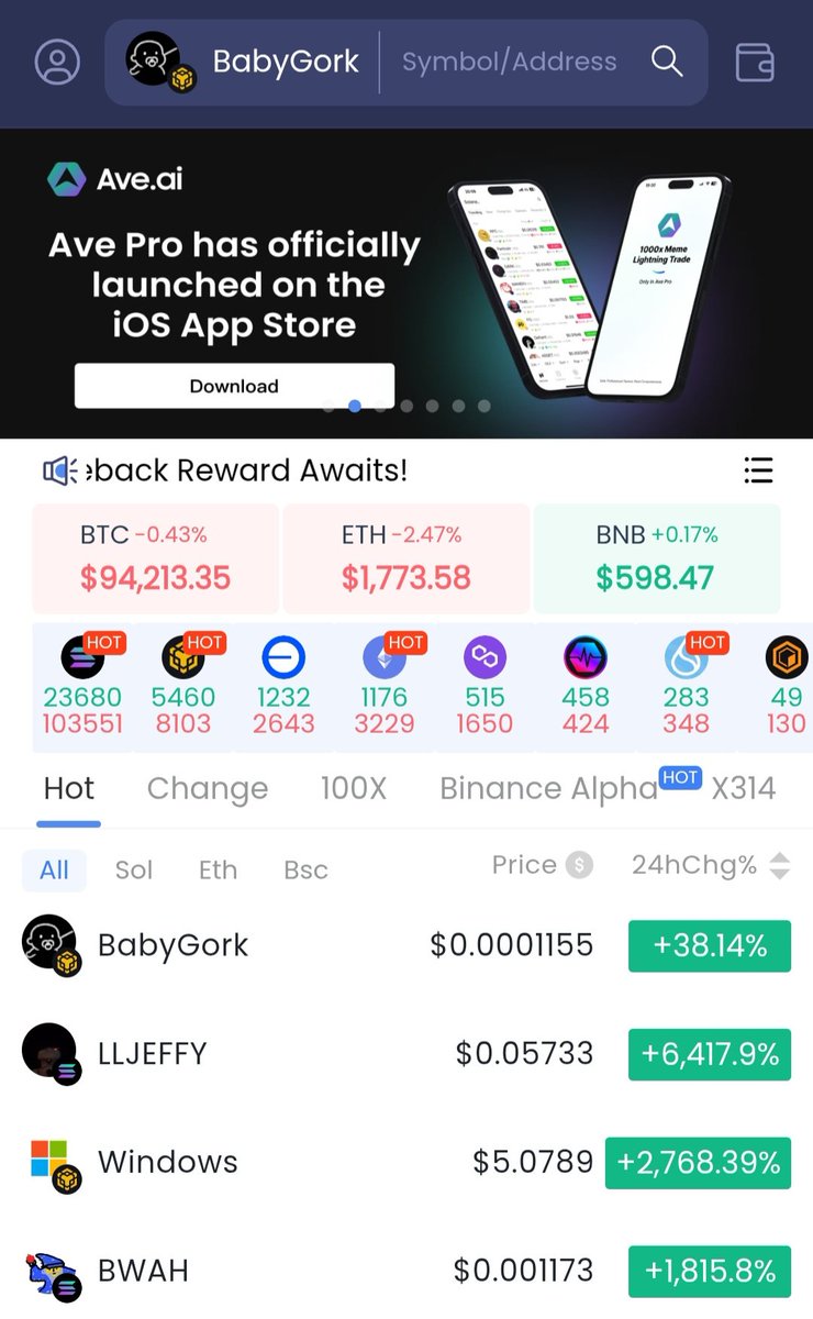 babygork_bsc's tweet image. Top 1 on #Avedex.
Who let the baby cook?!

ave.ai/token/0x68a726…

Contract
0x68A726a894379702c5fDEEccc4f5dAb040ea4444