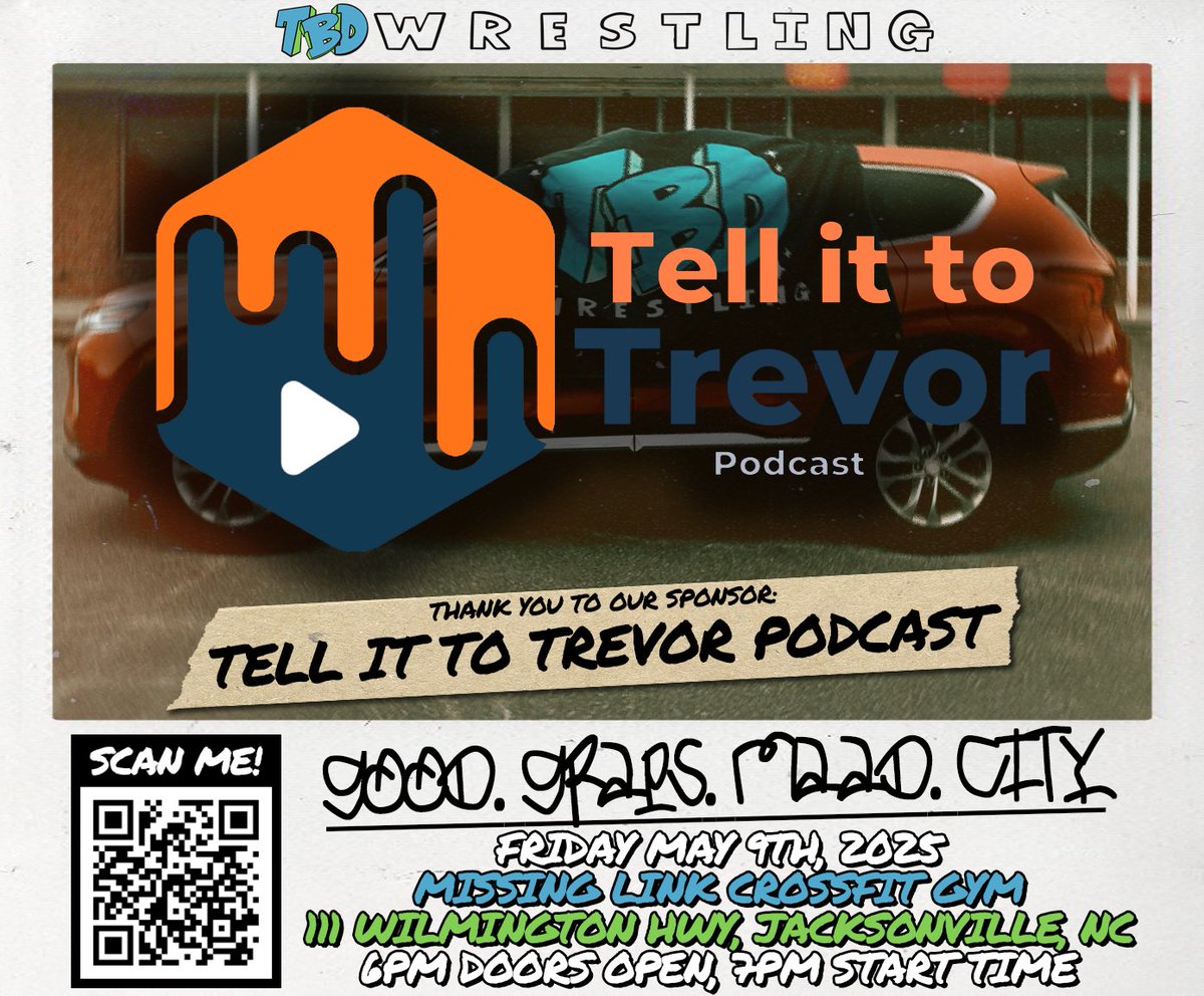 🚨 SPONSOR ANNOUNCEMENT! 🚨

We'd like to thank <a href="/Ittelltrevor/">Tell It To Trevor Podcast</a> for sponsoring good graps, m.A.A.d city on March 1st! Check out their podcast today!

TBD Presents: good graps, m.A.A.d city
Friday, May 09, 2025!
Tickets On Sale Now: Link In Bio!