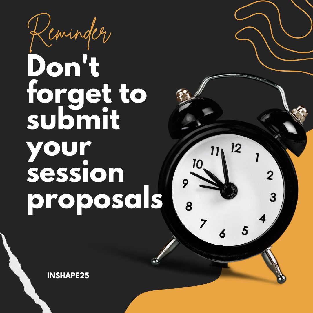 It’s May in Indiana which has a tendency to 🏎️ on by!
Get those conference proposals in by May 31st; we want to see you at #WeAreINSHAPE25 on November 6-7! 🏁

bit.ly/2025INSHAPESes…