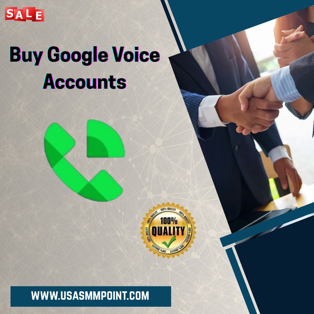 Buy Google Voice Accounts 

#buygooglevoiceaccounts #googlevoice #google #gmail #business #usa #instagram #service #socialmarketing #facebook #canada #usanumber #yahoo #marketing

Web link: usasmmpoint.com/product/buy-go…