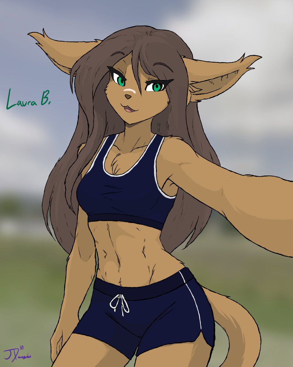 Khiba024's tweet image. I have completed it. My girlfriend Laura, but as a Basitin.

She gave me permission to draw it.

#TwoKinds #Basitin