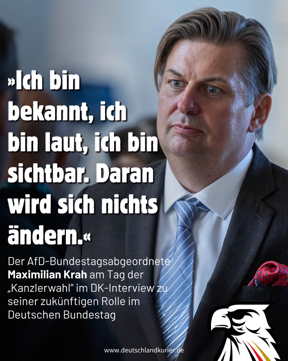 #Klartext von Maximilian Krah! 💪🏻😎🇩🇪

<a href="/KrahMax/">Dr. Maximilian Krah MdB</a> | <a href="/AfD/">AfD</a> | <a href="/AfDimBundestag/">AfD-Fraktion im Deutschen Bundestag 🇩🇪</a>