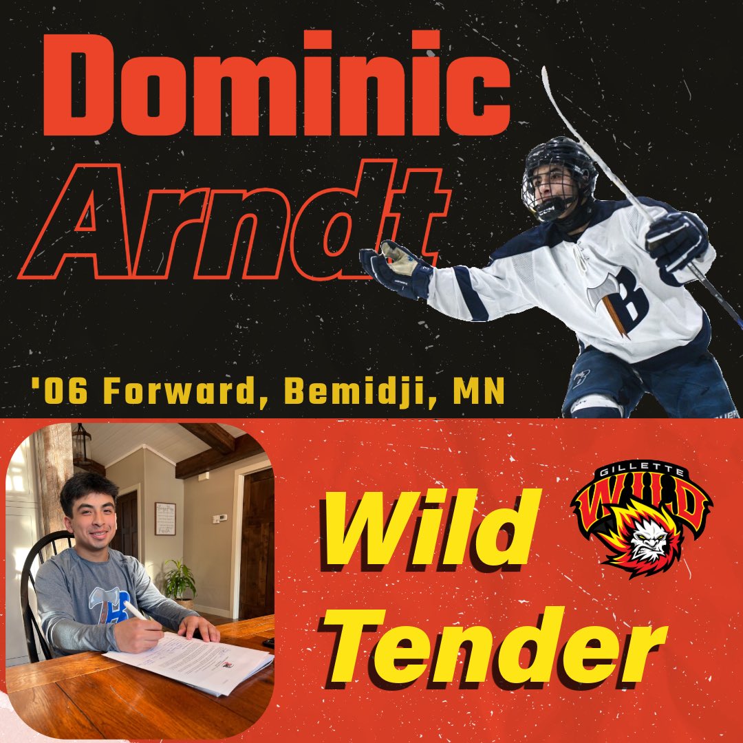 🚨Tender Alert🚨

The Wild are excited to announce that Dominic Arndt has signed a tender agreement. Welcome to the Wild, Dominic! 

#GilletteWild