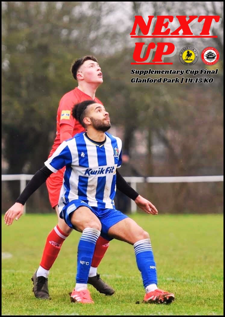 🔜 NEXT UP | The Final! 

🆚 Wyberton Firsts 
🏆 Supplementary Cup Final
📅 Saturday 10th May 2025
⏰ 14:15PM kick-off
📍 Glanford Park, Doncaster Road, Scunthorpe DN15 8TD 

#UTP | #ImminghamTown 🔴⚪️