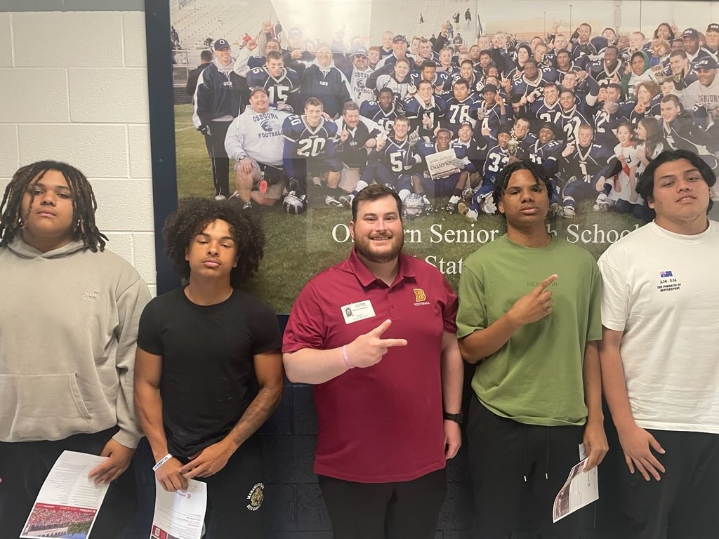 OHS Football (@osbourn_fb) on Twitter photo Class of '26 would like to thank <a href="/Coach_pkHof/">Patrick Hofmann</a> for stopping by and talking ball! Players are excited to show up <a href="/BH2OFootball/">Bridgewater Football</a> prospect camp this summer! Class of '26 would like to thank <a href="/Coach_pkHof/">Patrick Hofmann</a> for stopping by and talking ball! Players are excited to show up <a href="/BH2OFootball/">Bridgewater Football</a> prospect camp this summer!