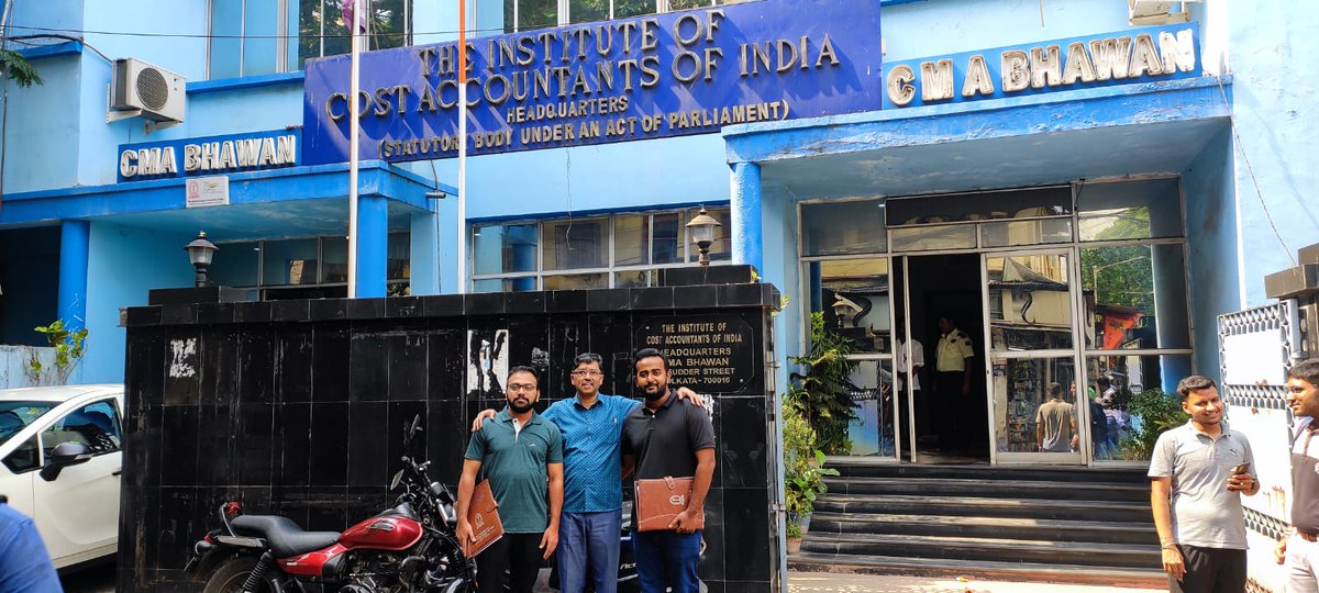 CMA HP Pappan Bhai (@cmapappan) on Twitter photo 🥰🫂🥰
In front of Professional Home, PROUD CMAs <a href="/ICMAICMA/">The Institute of Cost Accountants of India</a>
With
<a href="/AdarshCma/">CMA ADARSH K P 🇮🇳</a>
<a href="/Pranavjayancma/">Pranav Jayan</a>
<a href="/ICMAISU/">All India CMA Students Union</a>
<a href="/icmaiwirc/">WIRC of The Institute of Cost Accountants of India</a>
<a href="/ICAICMA/">ICMAI UPDATES & ASPIRANT'S VOICE</a>
<a href="/ICMAIPune/">The Institute of Cost Accountants of India Pune</a>
<a href="/Nirc_Cma/">NIRC OF ICMAI</a>
<a href="/icai_cma/">ICMAI</a>
facebook.com/share/r/1AeqUj…
🤝🙏🤝
Pappan Bhai 🥰🫂🥰
In front of Professional Home, PROUD CMAs <a href="/ICMAICMA/">The Institute of Cost Accountants of India</a>
With
<a href="/AdarshCma/">CMA ADARSH K P 🇮🇳</a>
<a href="/Pranavjayancma/">Pranav Jayan</a>
<a href="/ICMAISU/">All India CMA Students Union</a>
<a href="/icmaiwirc/">WIRC of The Institute of Cost Accountants of India</a>
<a href="/ICAICMA/">ICMAI UPDATES & ASPIRANT'S VOICE</a>
<a href="/ICMAIPune/">The Institute of Cost Accountants of India Pune</a>
<a href="/Nirc_Cma/">NIRC OF ICMAI</a>
<a href="/icai_cma/">ICMAI</a>
facebook.com/share/r/1AeqUj…
🤝🙏🤝
Pappan Bhai