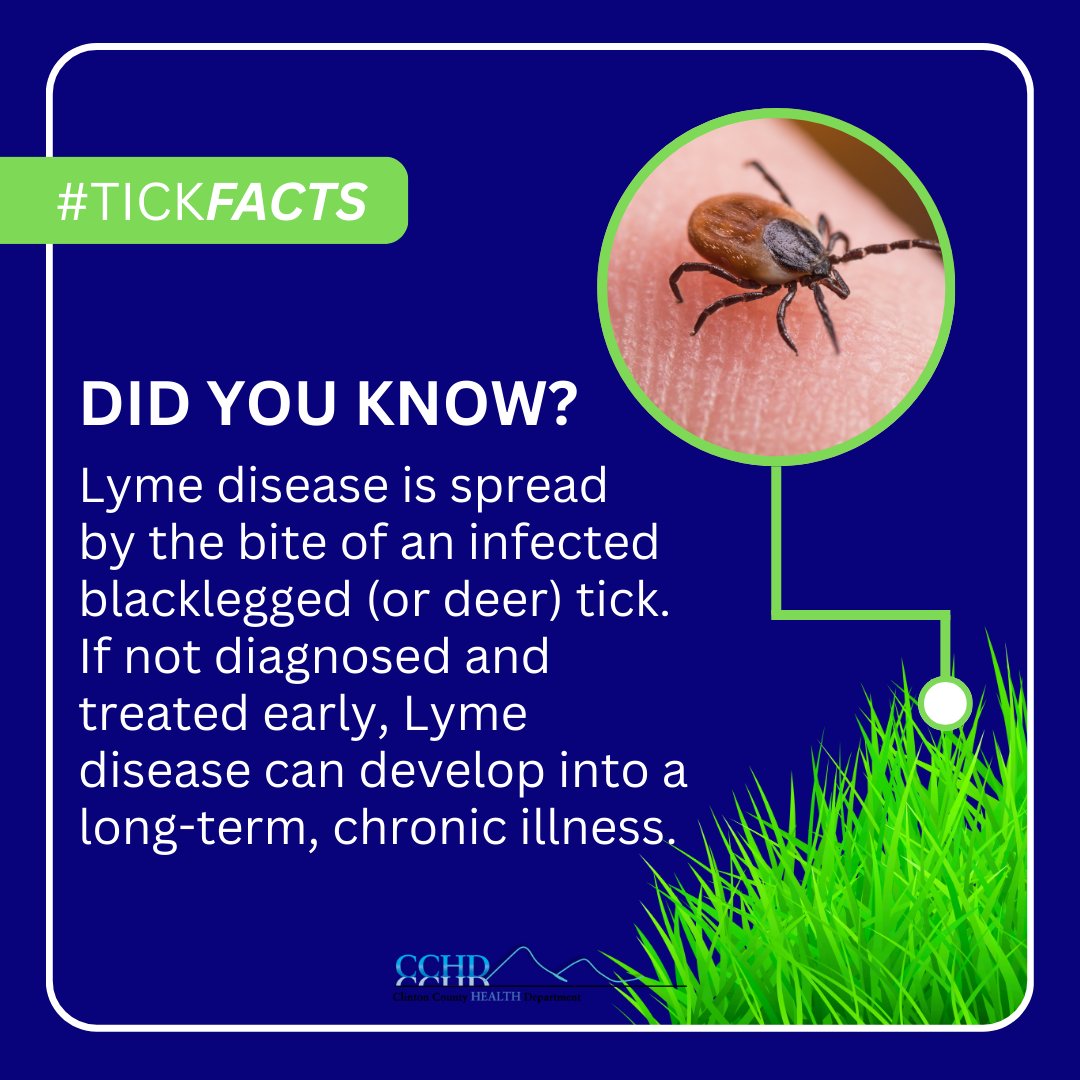 ClintonCountyHD's tweet image. The best way to protect yourself from #Ticks is to prevent them from being on your body. Treating clothing with #Permethrin and using an #InsectRepellent containing 30% DEET are safe ways to #PreventTicks from attaching. Learn more at health.clintoncountyny.gov/nc_healtheffec….