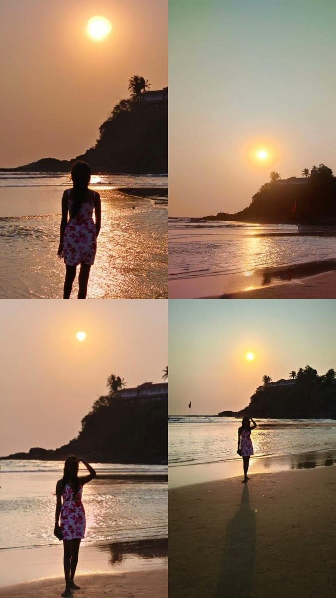 Pyaricetamol5's tweet image. Sunset+beach= sukoon ❤️ 
#goabeach