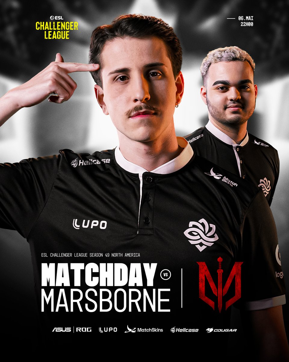 A SUA LEGACY JOGA HOJE! 💪
Vamos pra nossa primeira partida nos playoffs da ESL Challenger League NA!

🆚 Marsborne
⏰ 22:00
🖥️ twitch.tv/legacytvbrasil

#OurLegacy #LegacyCS