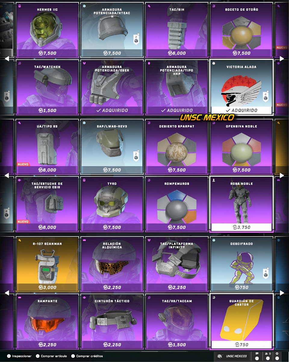 Los artículos de la tienda e intercambio de la Operación Last Stand de Halo Infinite‼️

Como novedades ahora podrás comprar Spartan Points a cambio de créditos y en el Intercambio encontrarás carpetas para encontrar todo el contenido disponible

#HaloInfinite #HaloSpotlight #Halo