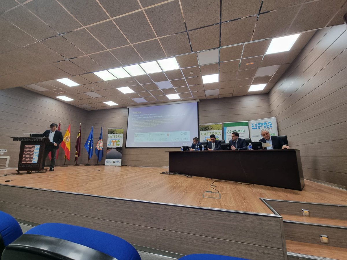 Catedratrasjmc's tweet photo. Muy agradecidos a autoridades, ponentes, asistentes e instituciones por su participación en la Jornada “Retos y Perspectivas de la Gestión del Agua en el Campo de Cartagena”, celebrada hoy en @etsiaupct @UPCToficial @scrats_regantes https://t.co/lfoHYUigrh