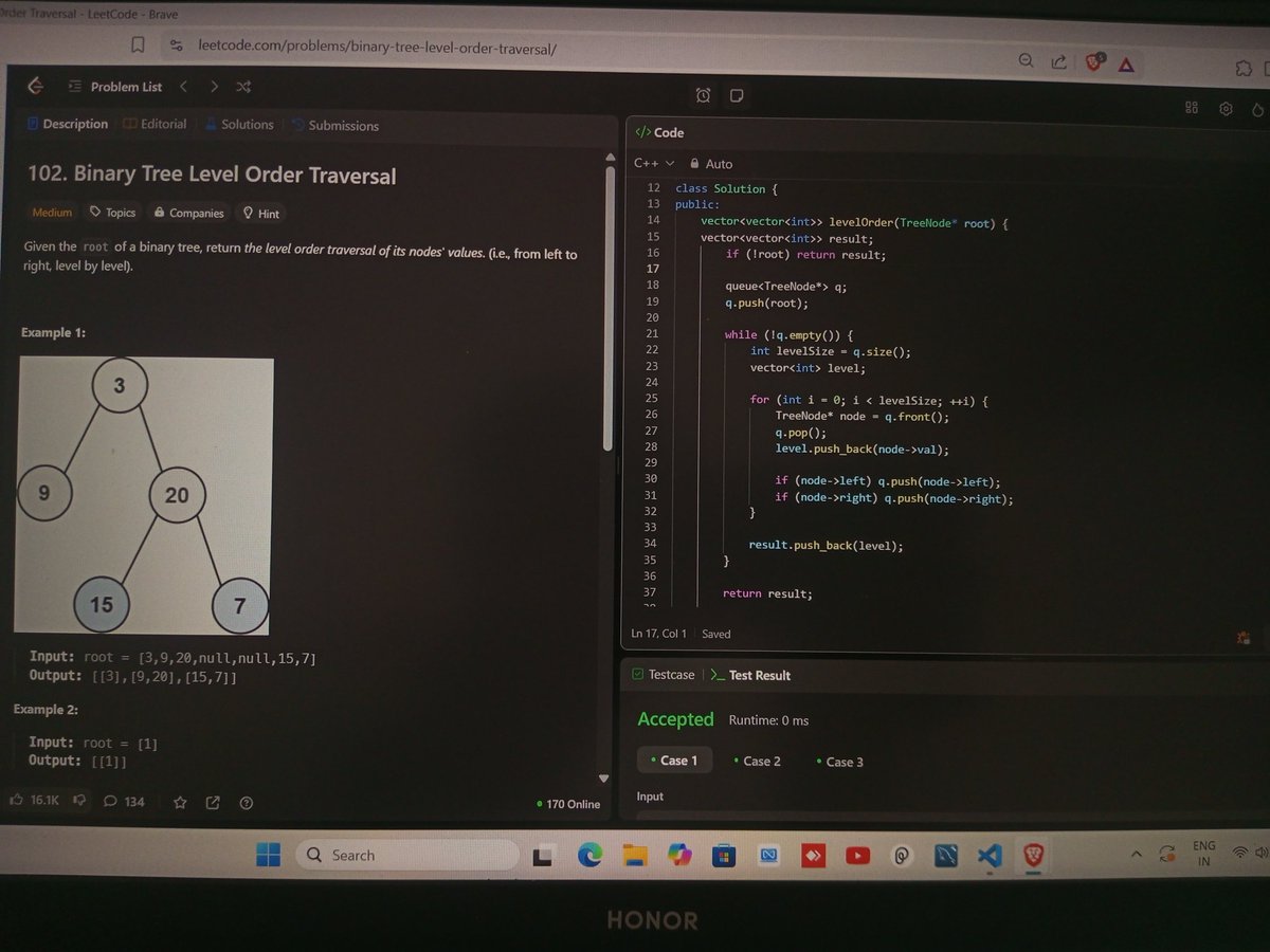 #Day_5 of #100DaysOfCode  on <a href="/LeetCode/">LeetCode</a>
#BFS #DFS #Graphs