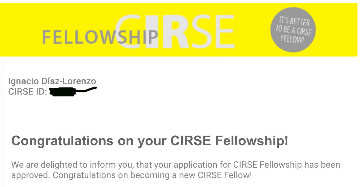 Proud to share that I’ve been awarded Fellowship of <a href="/cirsesociety/">CIRSE</a>! It’s a true honour to receive this recognition after years of learning and growing within this incredible community.
We keep moving forward. Always learning, always growing.
See you at CIRSE 2025!
