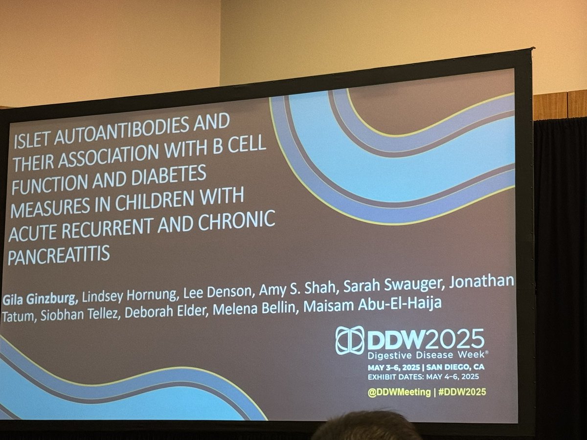 Juan Pablo Gurría (@jpgurria) on Twitter photo Wonderful talk by #powerscientist and worldwide expert <a href="/MaisamHaijaMD/">Maisam Haija-PANCREAS, MD, MS</a> on circulating islet antibodies influencing beta cell function and risk of diabetes in children with pancreatitis <a href="/cincykidspcc/">Cincinnati Children's Pancreas Care Center</a> <a href="/CincyChildrens/">Cincinnati Children's</a> <a href="/CincyKidsGastro/">Cincinnati Children's Division of Gastroenterology</a> #DDW2025 Wonderful talk by #powerscientist and worldwide expert <a href="/MaisamHaijaMD/">Maisam Haija-PANCREAS, MD, MS</a> on circulating islet antibodies influencing beta cell function and risk of diabetes in children with pancreatitis <a href="/cincykidspcc/">Cincinnati Children's Pancreas Care Center</a> <a href="/CincyChildrens/">Cincinnati Children's</a> <a href="/CincyKidsGastro/">Cincinnati Children's Division of Gastroenterology</a> #DDW2025