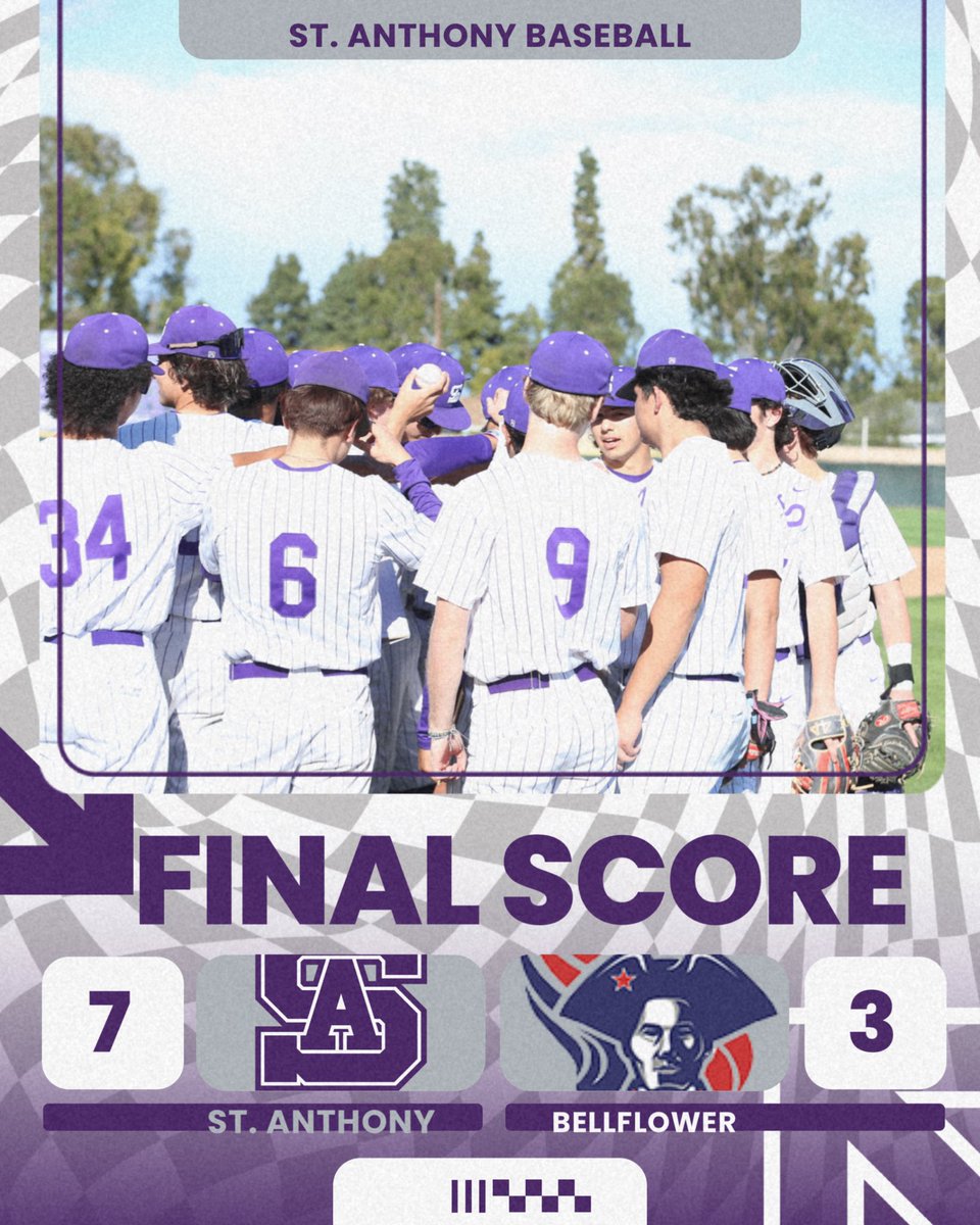St. Anthony Baseball ⚾️   

Congrats to Saints baseball for yesterday victory against Oxford Academy. 

Saints end the season with an overall record to 16-8 and 8-4 in the Camino Real league play.     

CIF-SS playoffs awaits. Brackets come out on Mon, May 12th at 10am.
