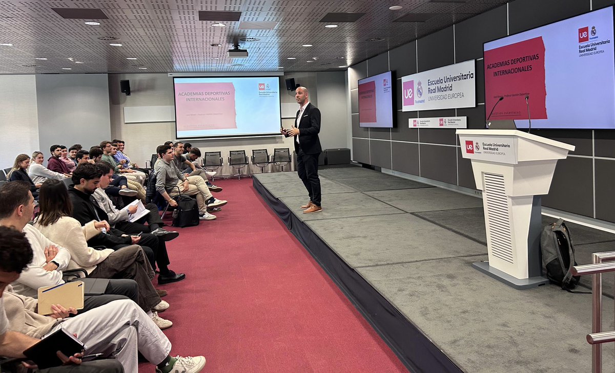 It always feels special to deliver the lecture at the main auditorium of <a href="/RealMadridUE/">Escuela Universitaria Real Madrid UE</a> . Thank you to the MBA students for their active participation, smart questions and reflective answers. 

See you soon, 😉☺️