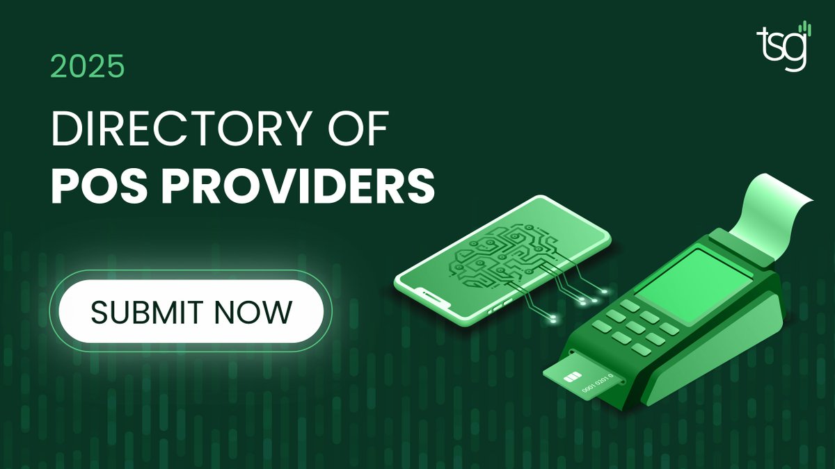 TSG (@tsgpayments) on Twitter photo 📢Don’t miss out! The 2025 Directory of POS Providers is still open for submissions! 
Get visibility in the go-to guide for payments tech—used by payments executives, investors, and industry press. 
✅Free to participate 
✅Discounted insights 
✅High-growth recognition 📢Don’t miss out! The 2025 Directory of POS Providers is still open for submissions! 
Get visibility in the go-to guide for payments tech—used by payments executives, investors, and industry press. 
✅Free to participate 
✅Discounted insights 
✅High-growth recognition