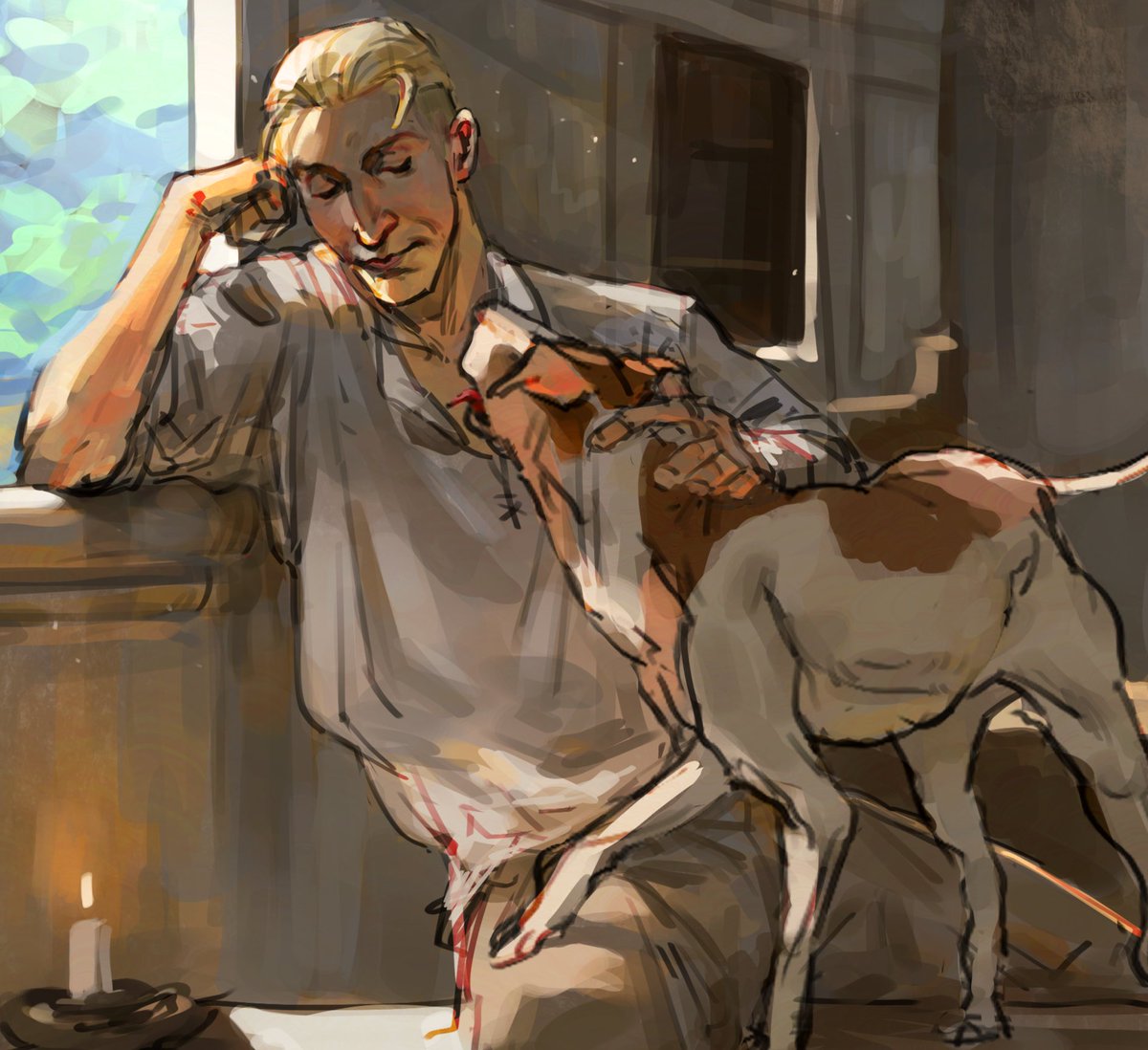 Just a noble and his beloved squire's dog that he swears he doesn't care about
#KCD2