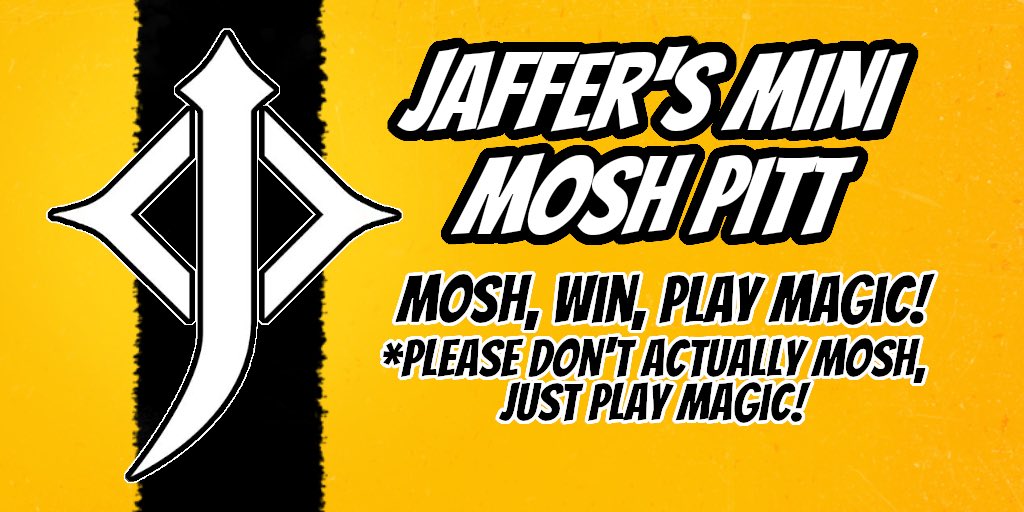 This Saturday night I’m hosting a Standard Mini Mosh!

Standard BO3
6PM Central
FREE TO PLAY

This is a test event for me to learn how to use <a href="/spicerackgg/">spicerack.gg</a> on the backend so please be patient!

Hope to see you there!
Register below!