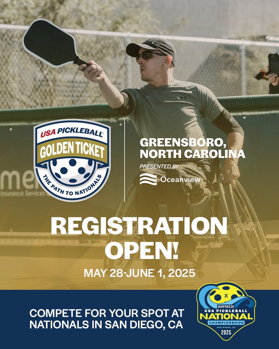Don’t miss your chance at our Greensboro Golden Ticket!

♿️ This Golden Ticket will also feature a dedicated Wheelchair Divison, giving more athletes the chance to compete at a high level and be part of the action!

📅 Registration closes May 16th- secure your spot now!
